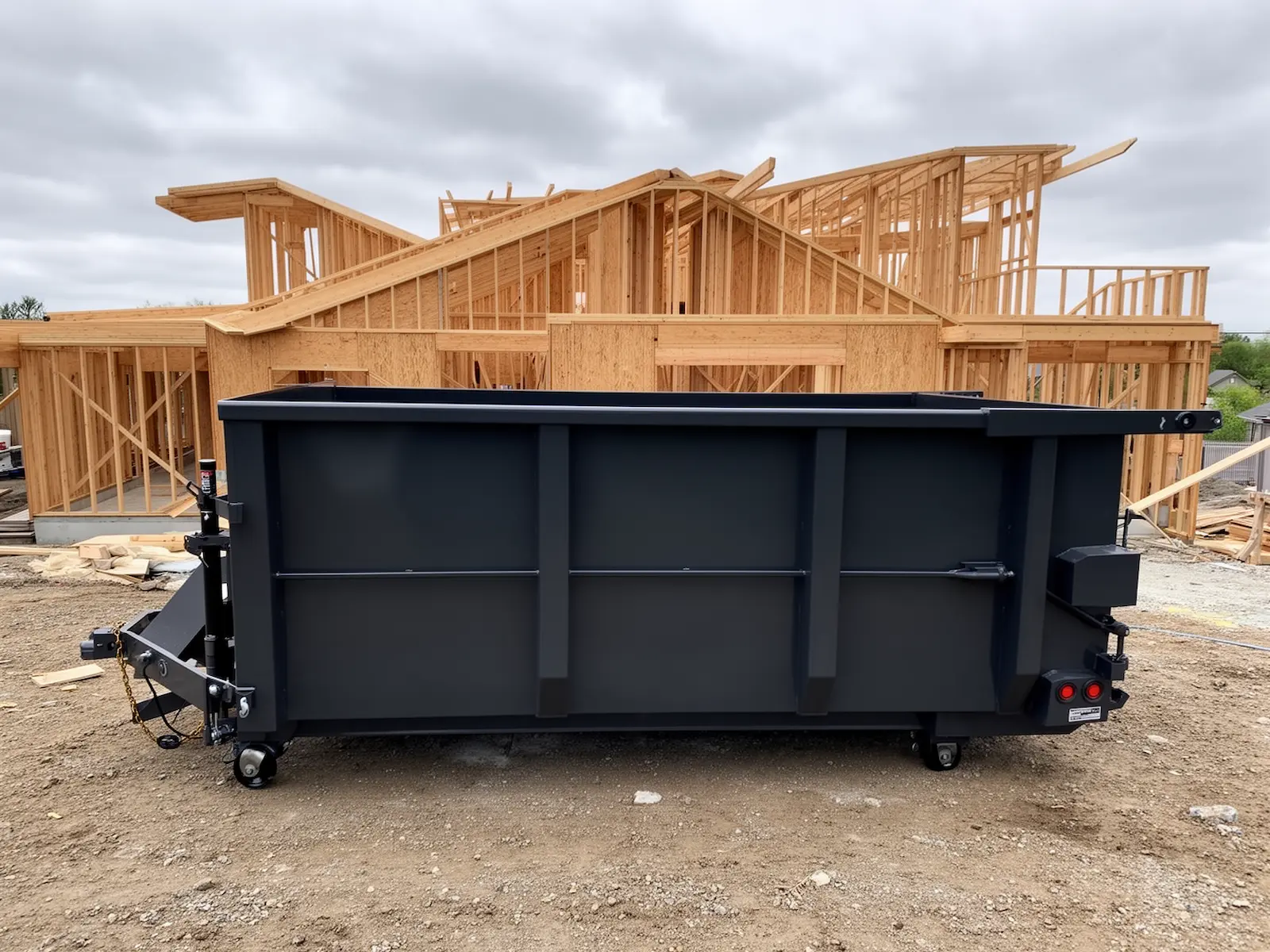 Roll-off dumpster from Wes & Tim's Hauling & Junk Removal in Cocoa Beach, FL